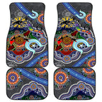 Personalised Panthers NAIDOC Week 2024 Car Mats Australia Aboriginal Dot Painting
