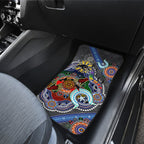Personalised Panthers NAIDOC Week 2024 Car Mats Australia Aboriginal Dot Painting