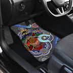 Personalised Panthers NAIDOC Week 2024 Car Mats Australia Aboriginal Dot Painting