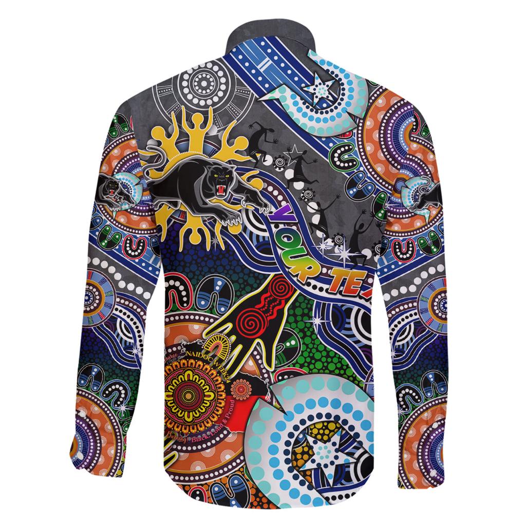 Personalised Panthers NAIDOC Week 2024 Family Matching Tank Maxi Dress and Hawaiian Shirt Australia Aboriginal Dot Painting