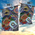 Personalised Panthers NAIDOC Week 2024 Garden Flag Australia Aboriginal Dot Painting