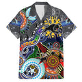 Personalised Panthers NAIDOC Week 2024 Hawaiian Shirt Australia Aboriginal Dot Painting