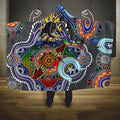 Personalised Panthers NAIDOC Week 2024 Hooded Blanket Australia Aboriginal Dot Painting