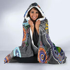 Personalised Panthers NAIDOC Week 2024 Hooded Blanket Australia Aboriginal Dot Painting