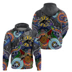 Personalised Panthers NAIDOC Week 2024 Hoodie Australia Aboriginal Dot Painting