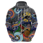 Personalised Panthers NAIDOC Week 2024 Hoodie Australia Aboriginal Dot Painting