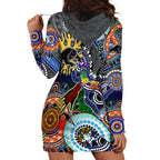 Personalised Panthers NAIDOC Week 2024 Hoodie Dress Australia Aboriginal Dot Painting