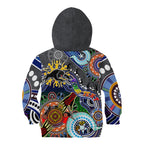 Personalised Panthers NAIDOC Week 2024 Kid Hoodie Australia Aboriginal Dot Painting