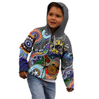 Personalised Panthers NAIDOC Week 2024 Kid Hoodie Australia Aboriginal Dot Painting