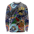 Personalised Panthers NAIDOC Week 2024 Long Sleeve Shirt Australia Aboriginal Dot Painting