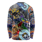 Personalised Panthers NAIDOC Week 2024 Long Sleeve Shirt Australia Aboriginal Dot Painting
