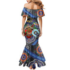 Personalised Panthers NAIDOC Week 2024 Mermaid Dress Australia Aboriginal Dot Painting