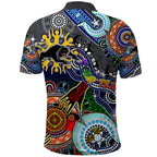 Personalised Panthers NAIDOC Week 2024 Polo Shirt Australia Aboriginal Dot Painting