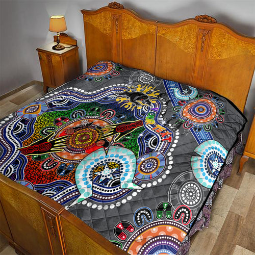 Personalised Panthers NAIDOC Week 2024 Quilt Australia Aboriginal Dot Painting