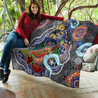 Personalised Panthers NAIDOC Week 2024 Quilt Australia Aboriginal Dot Painting