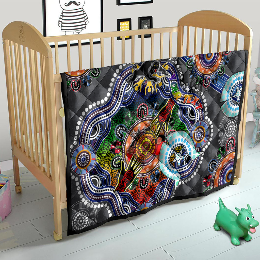 Personalised Panthers NAIDOC Week 2024 Quilt Australia Aboriginal Dot Painting