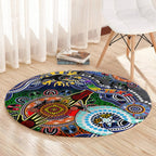 Personalised Panthers NAIDOC Week 2024 Round Carpet Australia Aboriginal Dot Painting