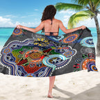 Personalised Panthers NAIDOC Week 2024 Sarong Australia Aboriginal Dot Painting