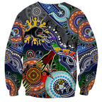 Personalised Panthers NAIDOC Week 2024 Sweatshirt Australia Aboriginal Dot Painting