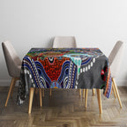 Personalised Panthers NAIDOC Week 2024 Tablecloth Australia Aboriginal Dot Painting