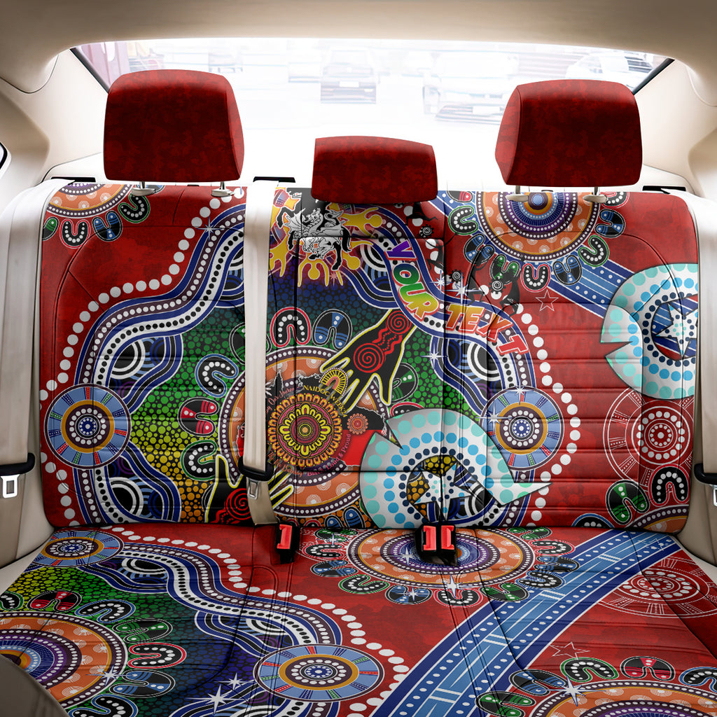 Personalised Dragons NAIDOC Week 2024 Back Car Seat Cover Australia Aboriginal Dot Painting