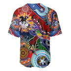Personalised Dragons NAIDOC Week 2024 Baseball Jersey Australia Aboriginal Dot Painting