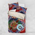Personalised Dragons NAIDOC Week 2024 Bedding Set Australia Aboriginal Dot Painting