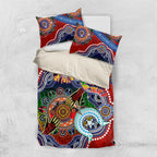 Personalised Dragons NAIDOC Week 2024 Bedding Set Australia Aboriginal Dot Painting