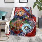 Personalised Dragons NAIDOC Week 2024 Blanket Australia Aboriginal Dot Painting