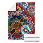 Personalised Dragons NAIDOC Week 2024 Blanket Australia Aboriginal Dot Painting