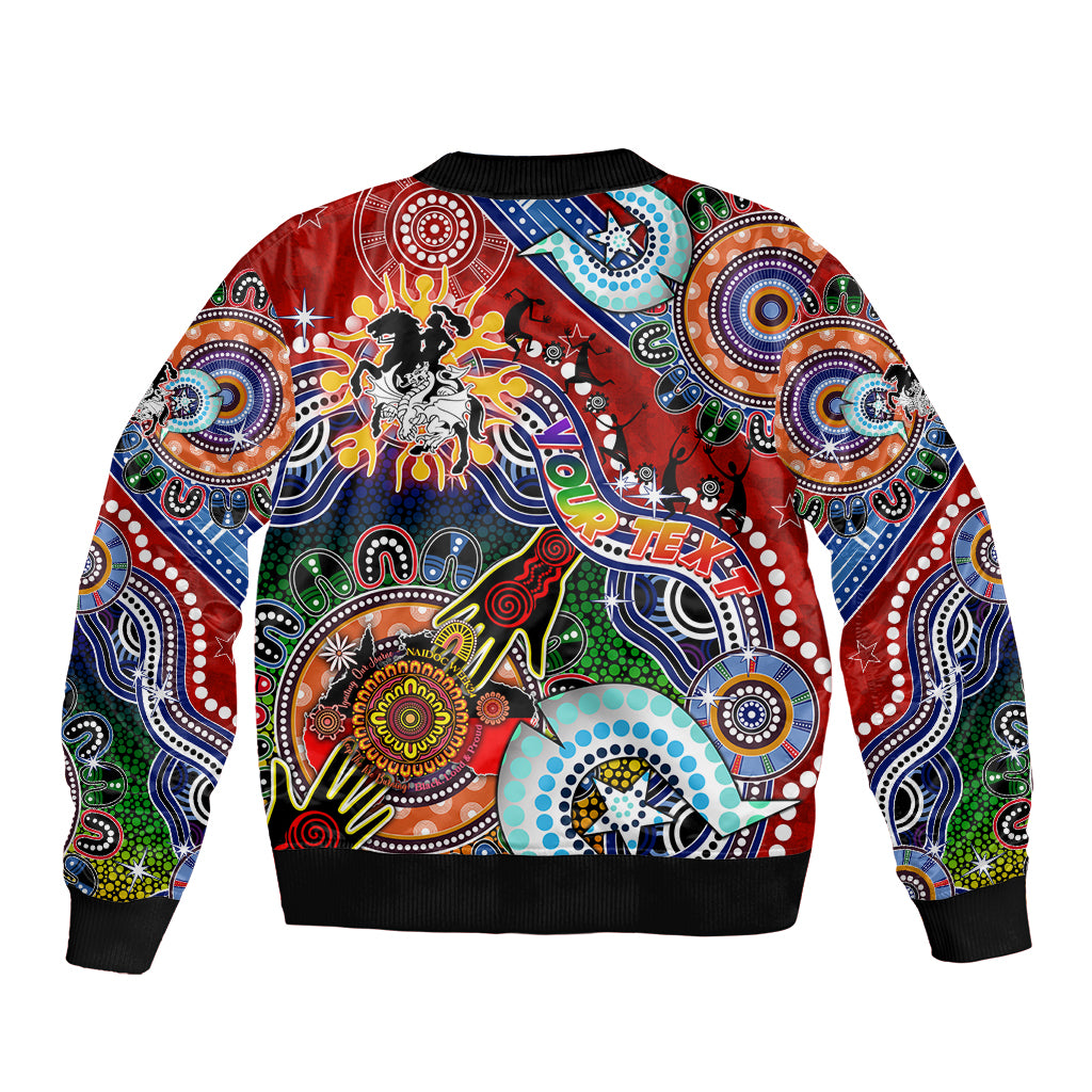 Personalised Dragons NAIDOC Week 2024 Bomber Jacket Australia Aboriginal Dot Painting