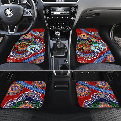 Personalised Dragons NAIDOC Week 2024 Car Mats Australia Aboriginal Dot Painting