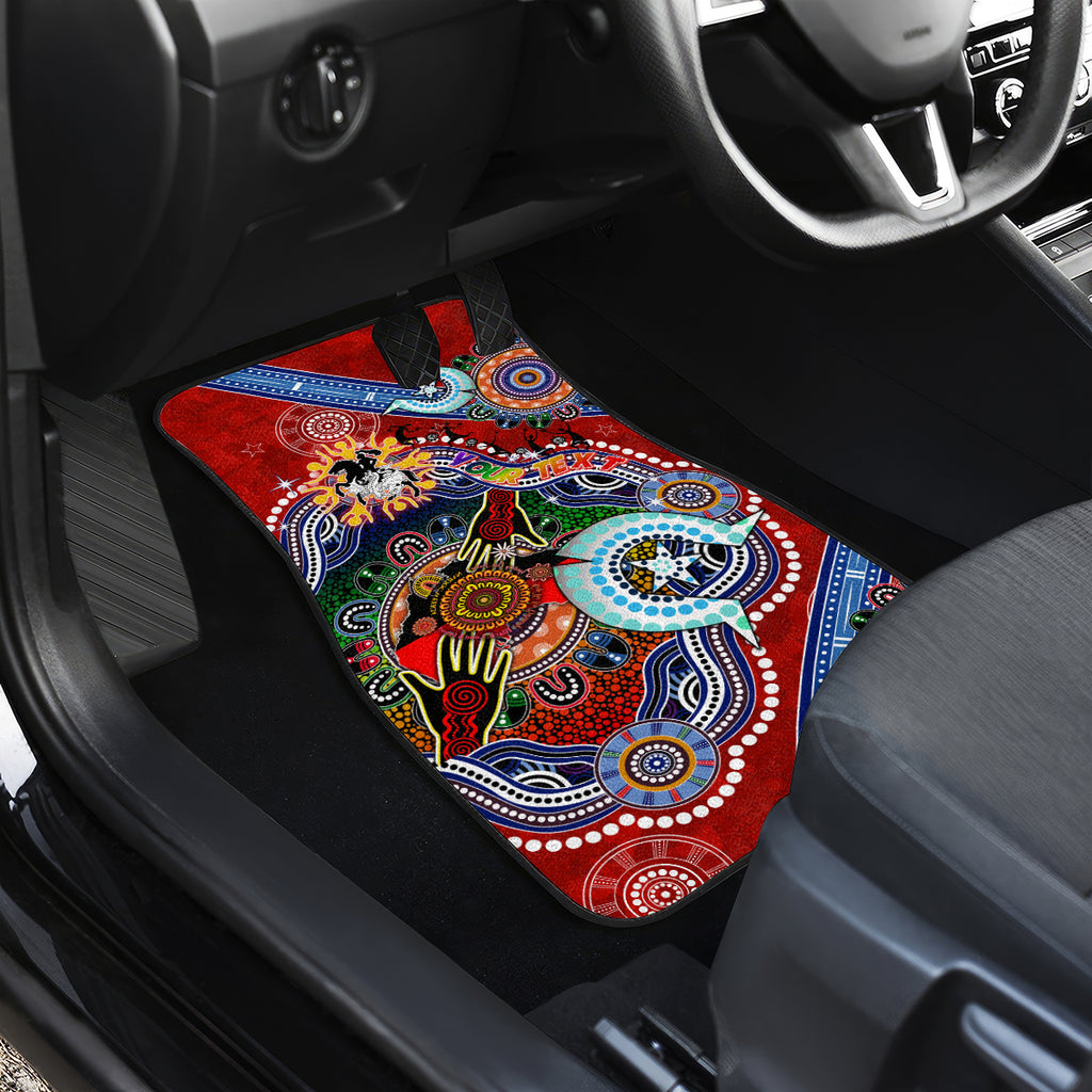 Personalised Dragons NAIDOC Week 2024 Car Mats Australia Aboriginal Dot Painting