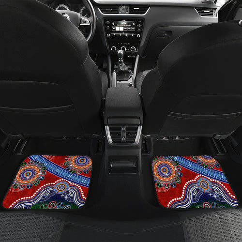 Personalised Dragons NAIDOC Week 2024 Car Mats Australia Aboriginal Dot Painting