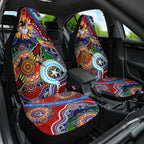 Personalised Dragons NAIDOC Week 2024 Car Seat Cover Australia Aboriginal Dot Painting