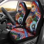 Personalised Dragons NAIDOC Week 2024 Car Seat Cover Australia Aboriginal Dot Painting