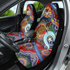 Personalised Dragons NAIDOC Week 2024 Car Seat Cover Australia Aboriginal Dot Painting