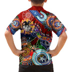Personalised Dragons NAIDOC Week 2024 Hawaiian Shirt Australia Aboriginal Dot Painting