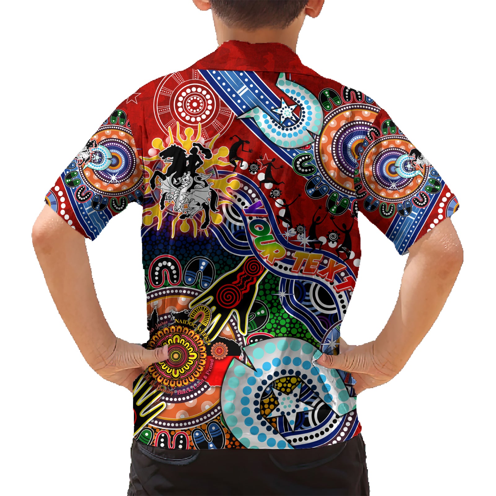 Personalised Dragons NAIDOC Week 2024 Hawaiian Shirt Australia Aboriginal Dot Painting