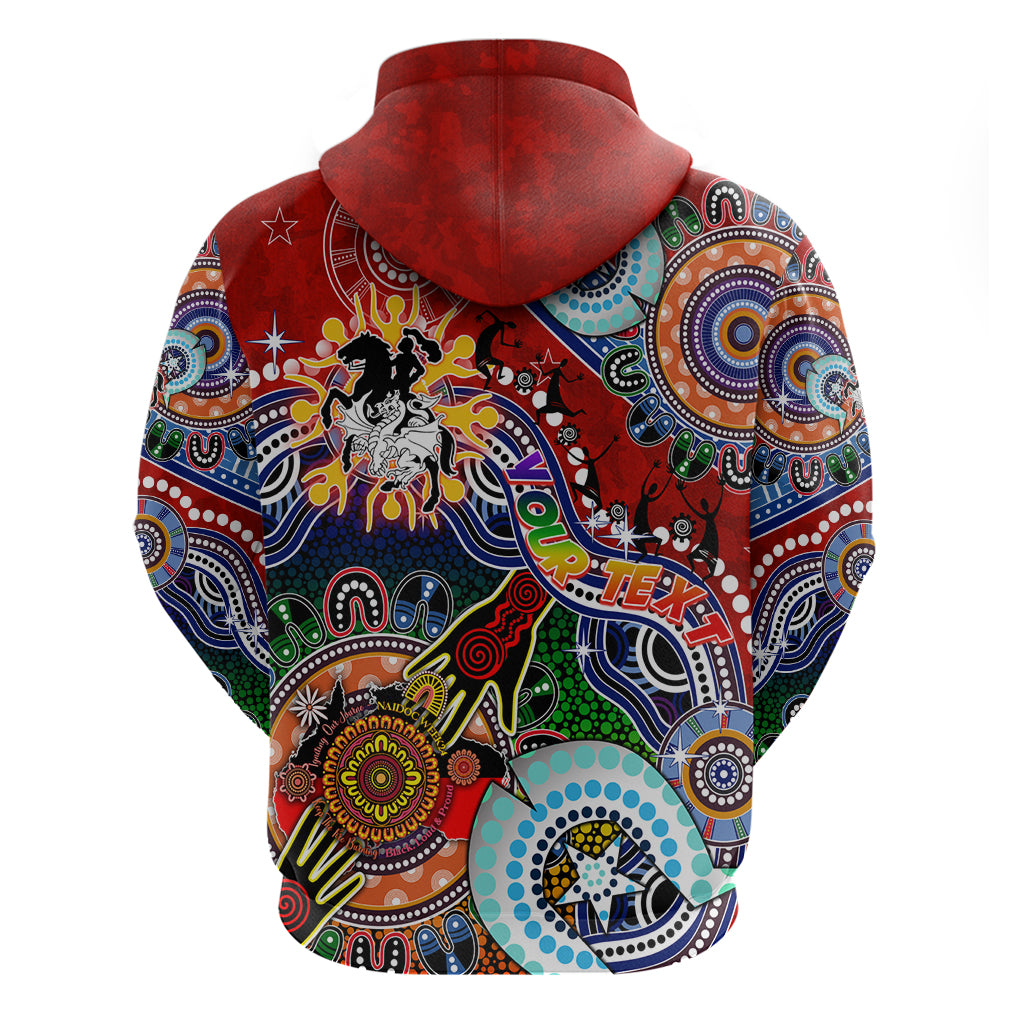 Personalised Dragons NAIDOC Week 2024 Hoodie Australia Aboriginal Dot Painting