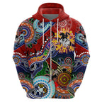 Personalised Dragons NAIDOC Week 2024 Hoodie Australia Aboriginal Dot Painting