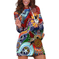 Personalised Dragons NAIDOC Week 2024 Hoodie Dress Australia Aboriginal Dot Painting