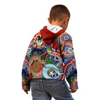 Personalised Dragons NAIDOC Week 2024 Kid Hoodie Australia Aboriginal Dot Painting
