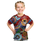 Personalised Dragons NAIDOC Week 2024 Kid T Shirt Australia Aboriginal Dot Painting