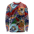 Personalised Dragons NAIDOC Week 2024 Long Sleeve Shirt Australia Aboriginal Dot Painting