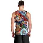 Personalised Dragons NAIDOC Week 2024 Men Tank Top Australia Aboriginal Dot Painting