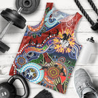 Personalised Dragons NAIDOC Week 2024 Men Tank Top Australia Aboriginal Dot Painting