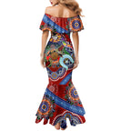 Personalised Dragons NAIDOC Week 2024 Mermaid Dress Australia Aboriginal Dot Painting