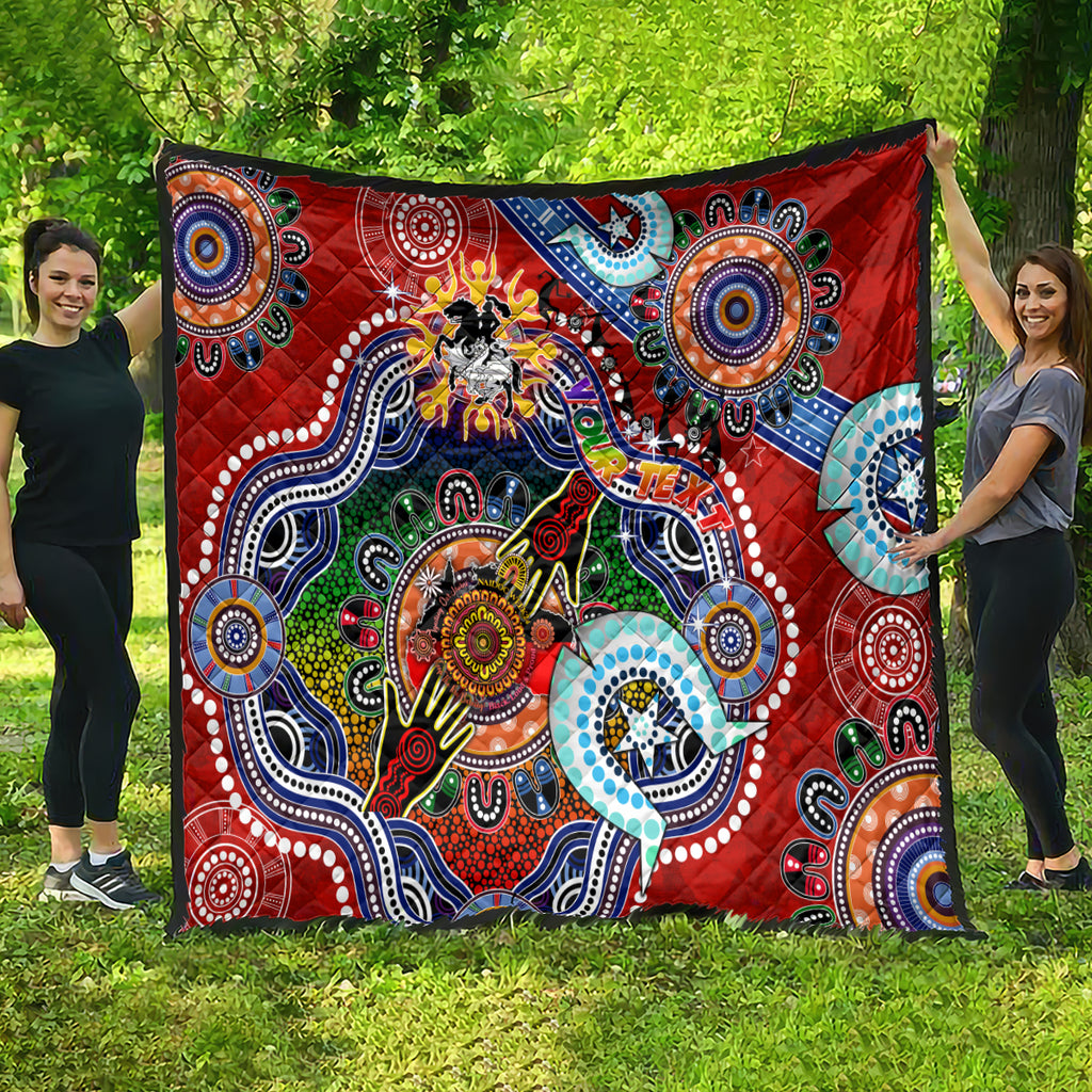 Personalised Dragons NAIDOC Week 2024 Quilt Australia Aboriginal Dot Painting