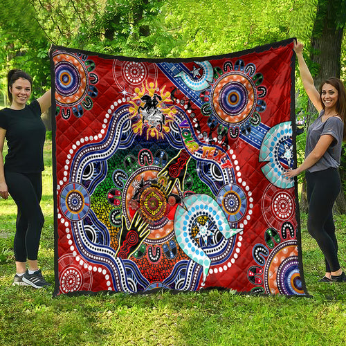 Personalised Dragons NAIDOC Week 2024 Quilt Australia Aboriginal Dot Painting